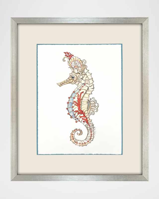 "Seahorse Celebration II" Framed Giclee